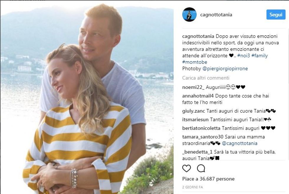 Tania Cagnotto annuncia la prima gravidanza su Instagram