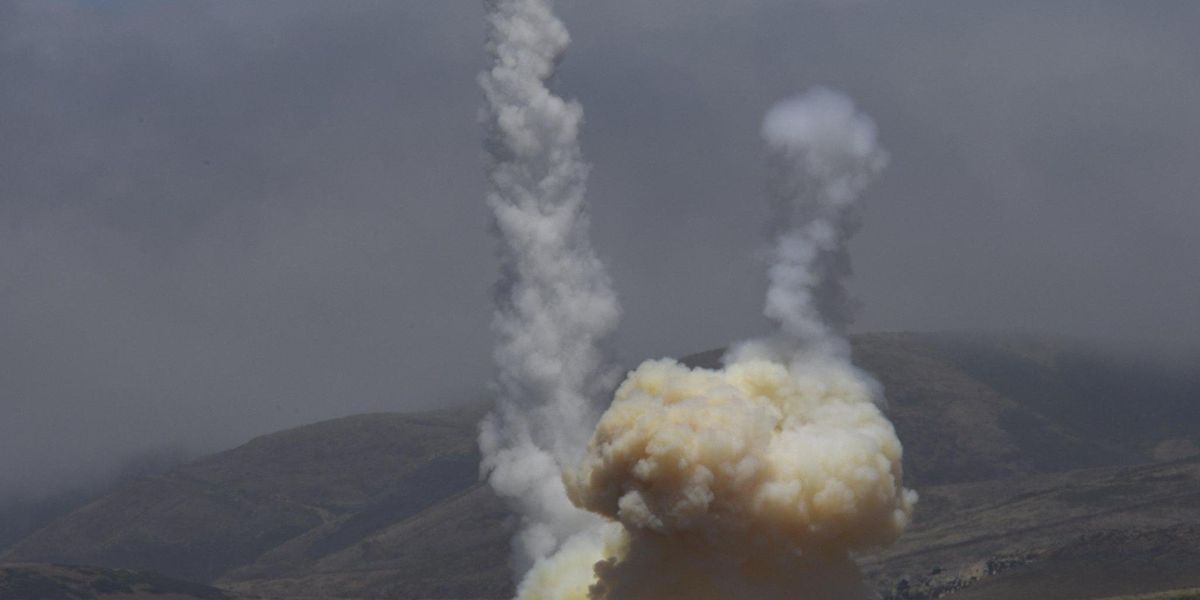 test missile balistico russo durante la visita di Biden a Kiev