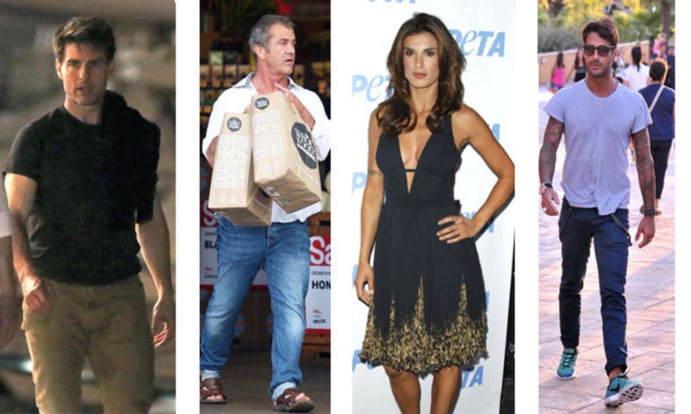 Tom Cruise scaricato, Mel Gibson al verde, Corona fidanzato, Elisabetta Canalis fetish