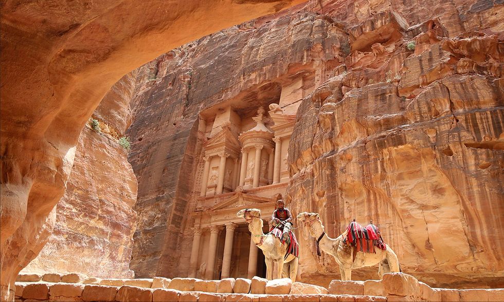 Tra le rovine di Petra, Giordania