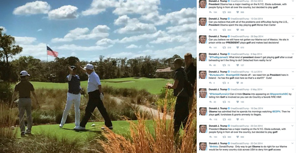 Trump, Obama e il gioco del golf