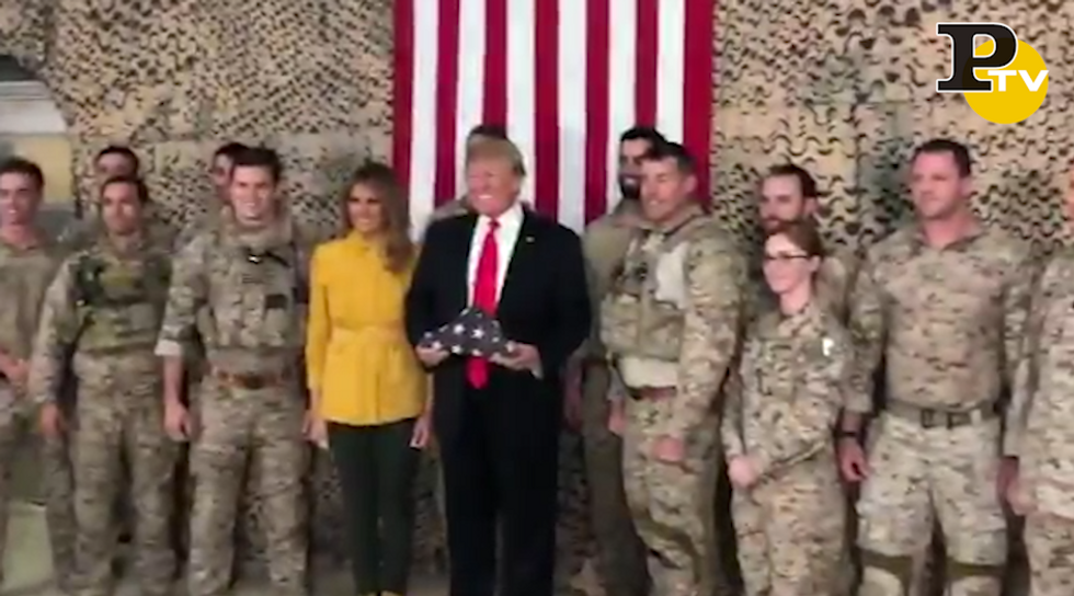 Trump truppe Iraq video