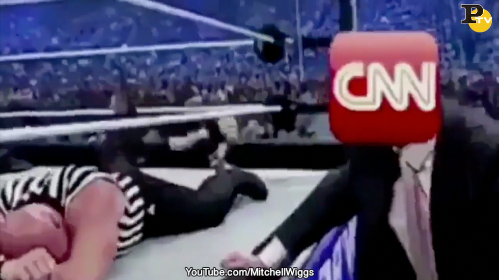 Trump video wrestling cnn