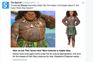 Twitter, polemica sul costume Maui della Disney