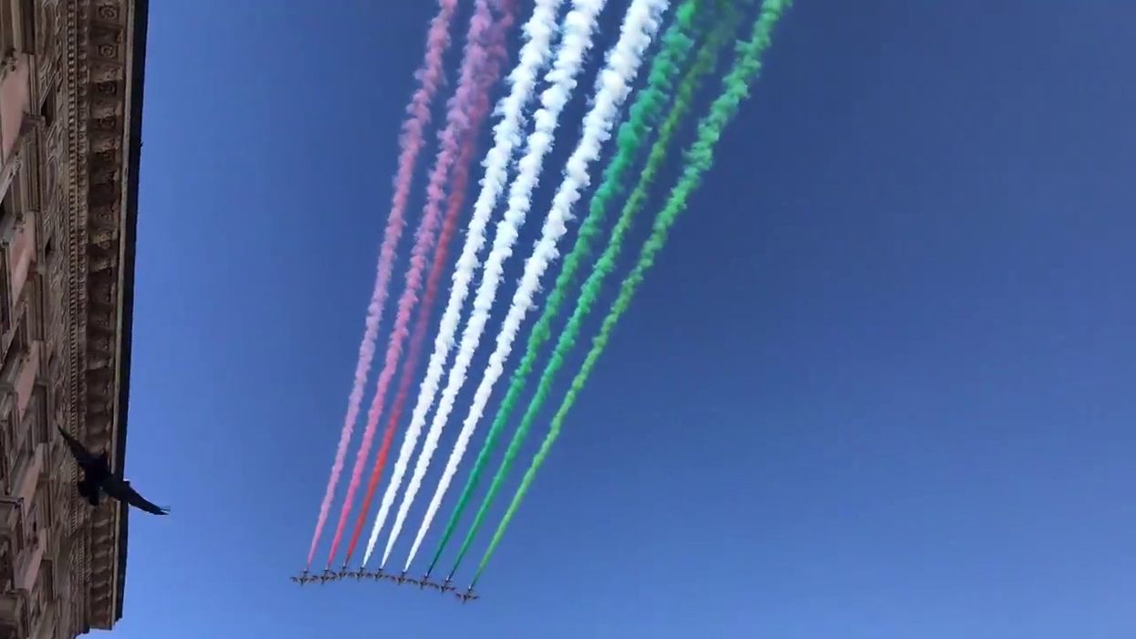 La Frecce Tricolori su Milano