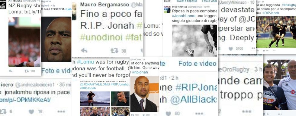 Il mondo del rugby piange Jonah Lomu, il cordoglio dei colleghi