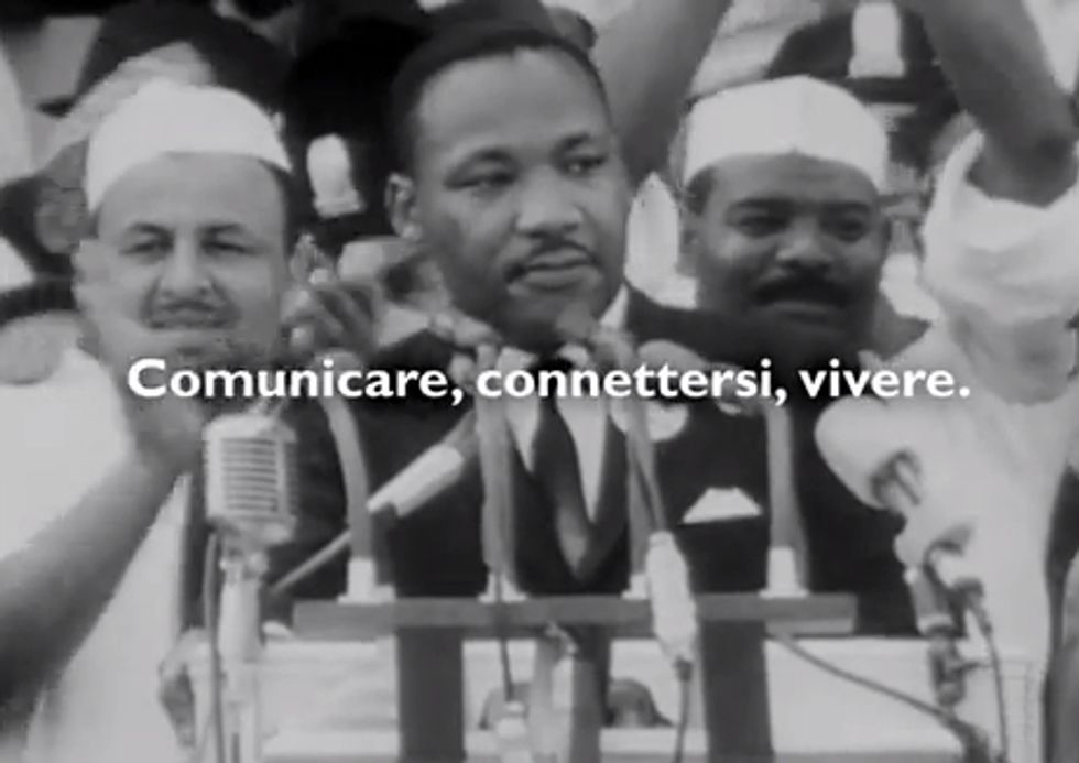 Martin Luther King e lo spot Telecom Italia