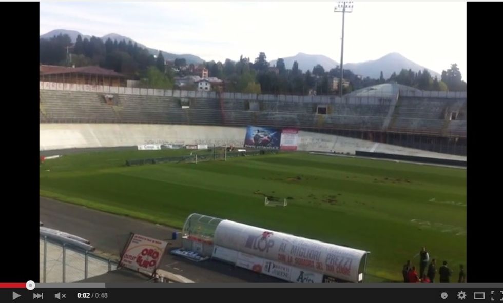 A Varese niente calcio: vandali devastano lo stadio Ossola