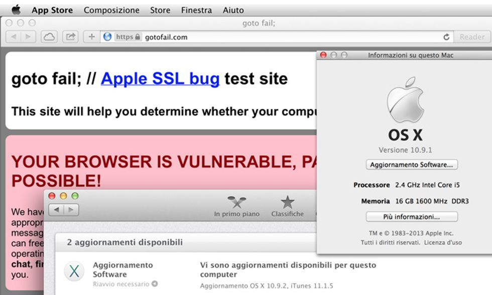 Apple e la falla di SSL di Mac OS X e iOS