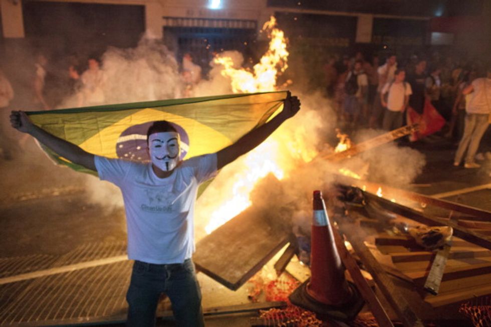 Brasile in piazza, ma non è Carnevale