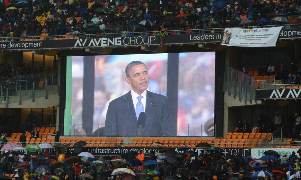 L'omaggio di Obama a Nelson Mandela