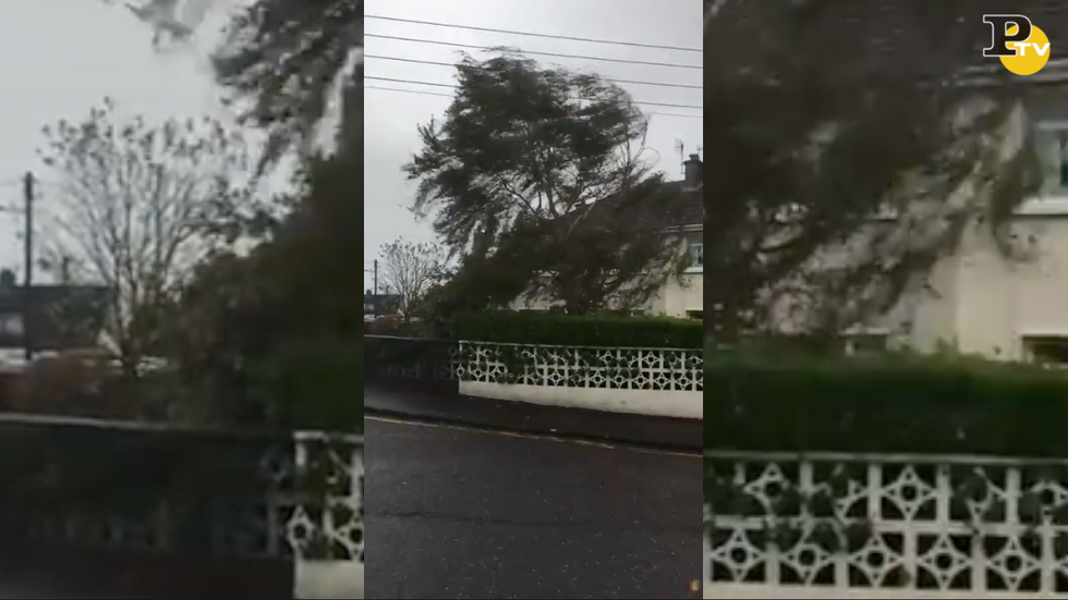 uragano ophelia irlanda cork racconto italiano video