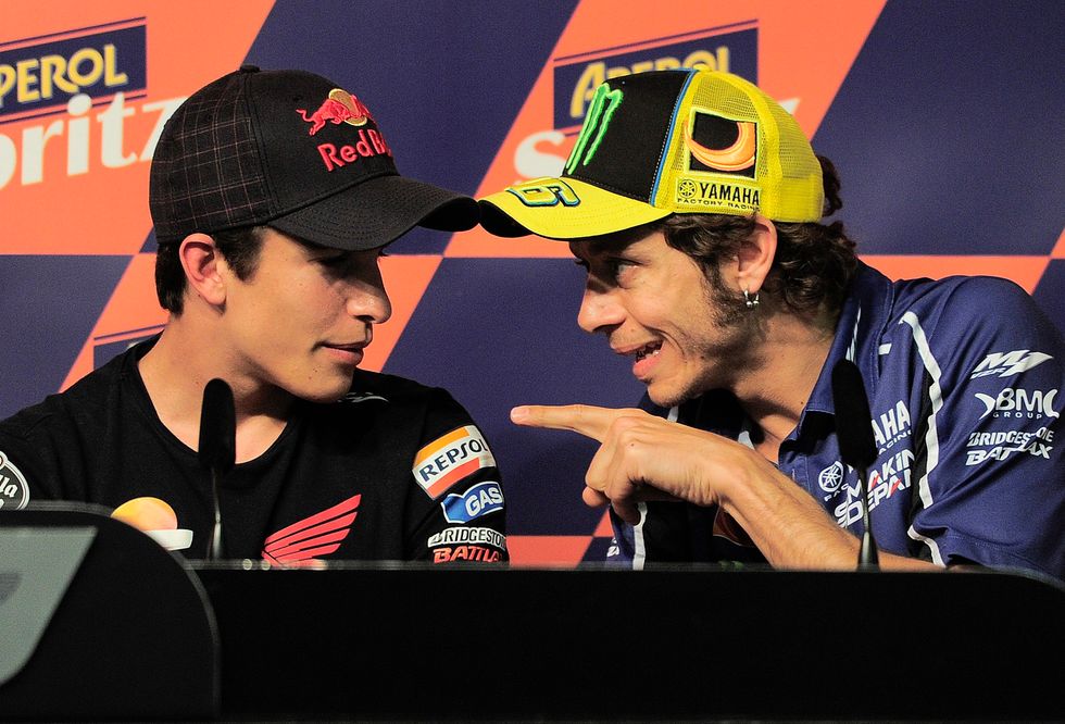 Marquez e Rossi, campioni a confronto