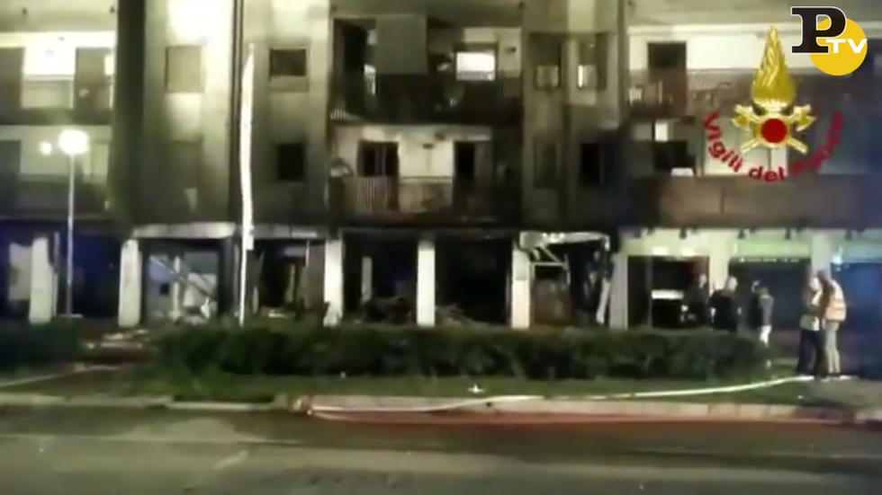 Verona esplosione palazzina con migranti video