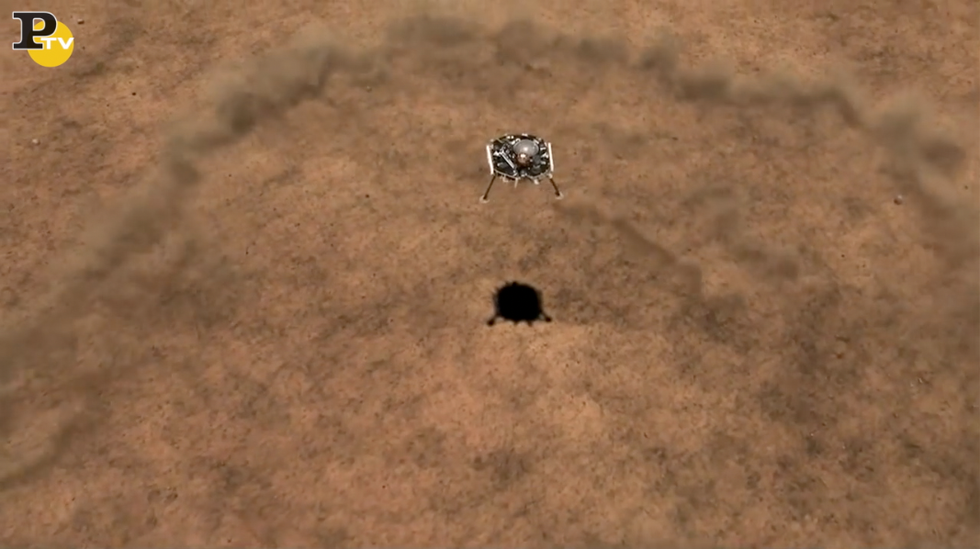 video atterraggio sonda Insight Marte Nasa