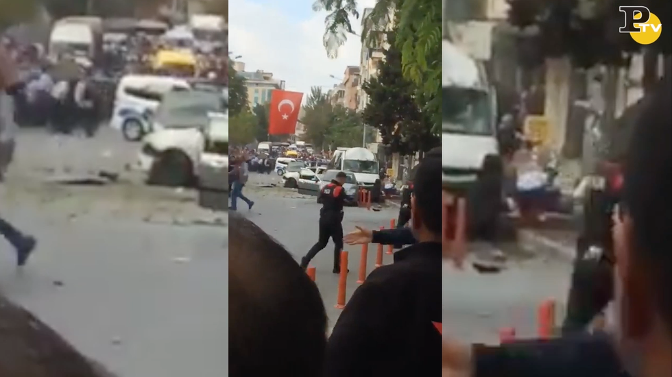 video autobomba istanbul stazione polizia
