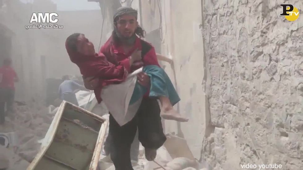 video-bombardamento ospedale aleppo