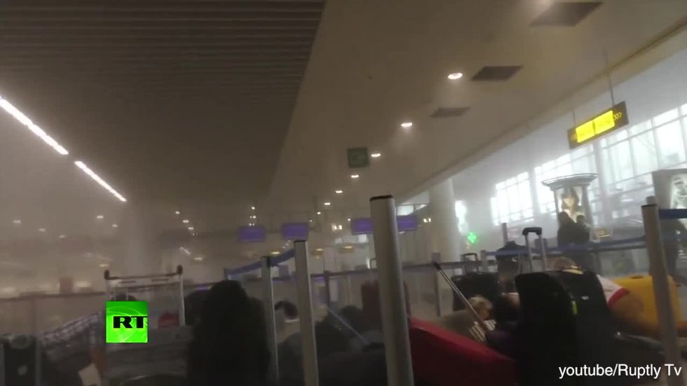 video-bombe attentati aeroporto zaventem bruxelles
