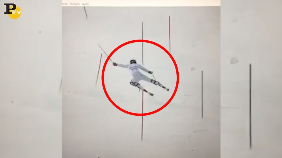 video-caduta-Stefano-Gross-allenamento-sci-slalom