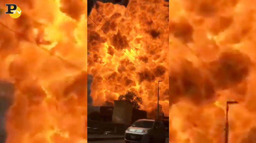 video esplosione autocisterna tangenziale Bologna Borgo Panigale