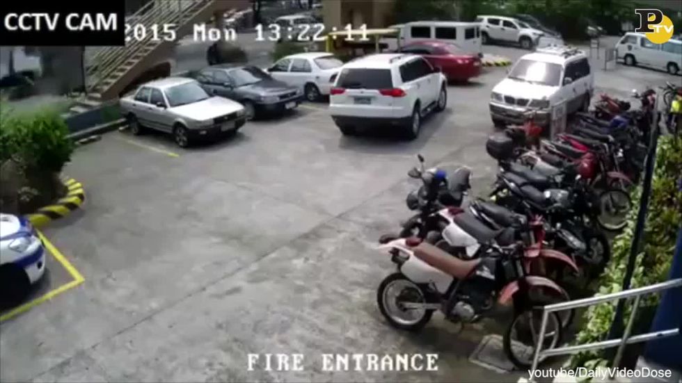 video-parcheggio disastro manila incidente