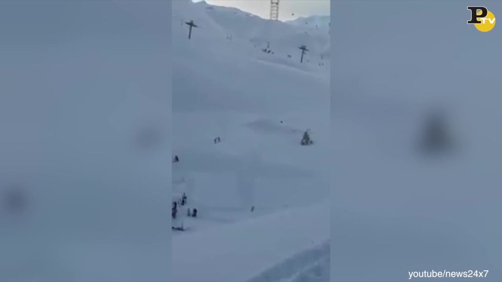 video-soccorso alpino valanga le deux alpes