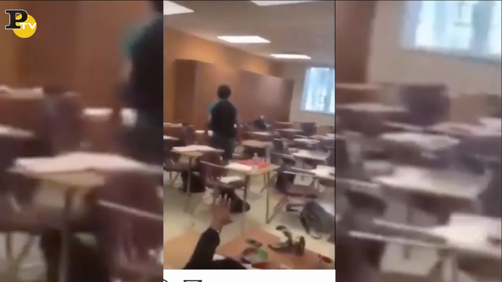 video sparatoria Florida dentro classe strage