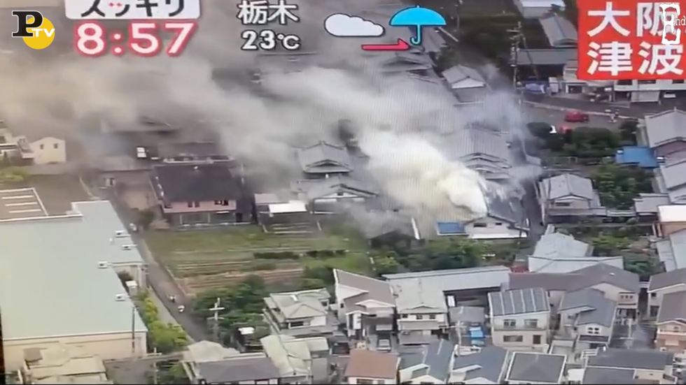 Video terremoto Osaka scossa