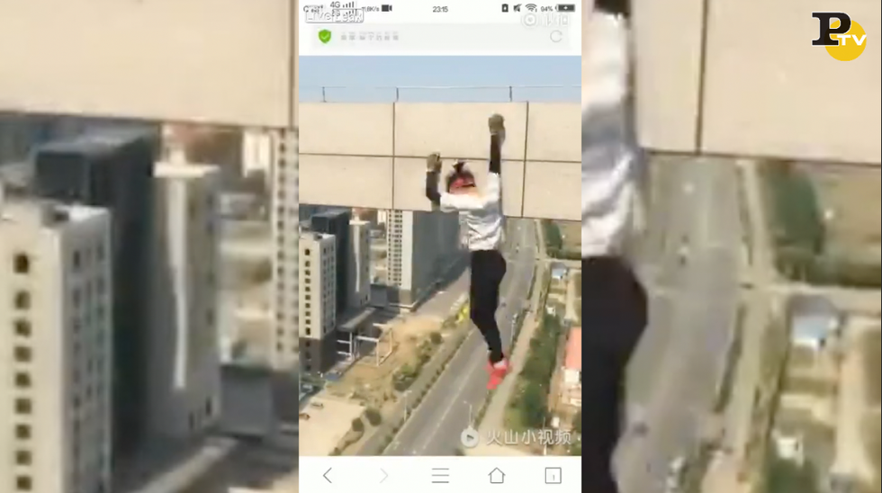 Wang Yong Ning cina grattacielo video muore