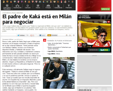 L’agente di Kakà a Milano, si tratta