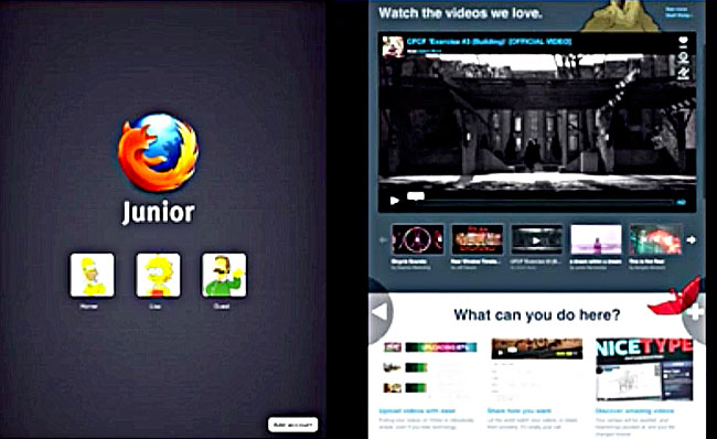 Mozilla Junior: il browser ripensato per l’iPad Mozilla Junior: il browser ripensato per l’iPad