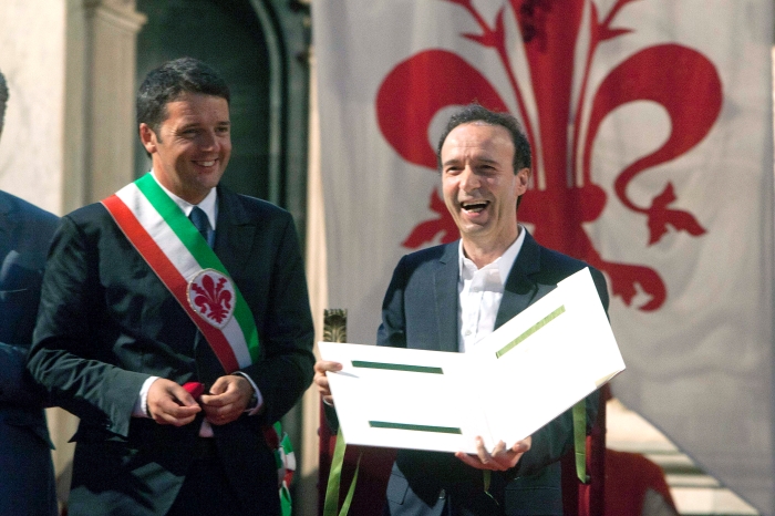 Benigni cittadino onorario di Firenze Benigni cittadino onorario di Firenze