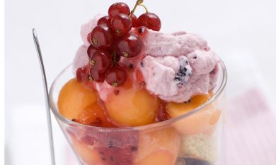 Ricette d’estate: Gelato ai frutti di bosco con melone