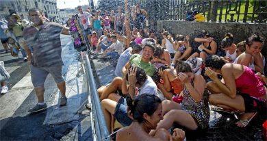 I fans annaffiati e altre foto di attese