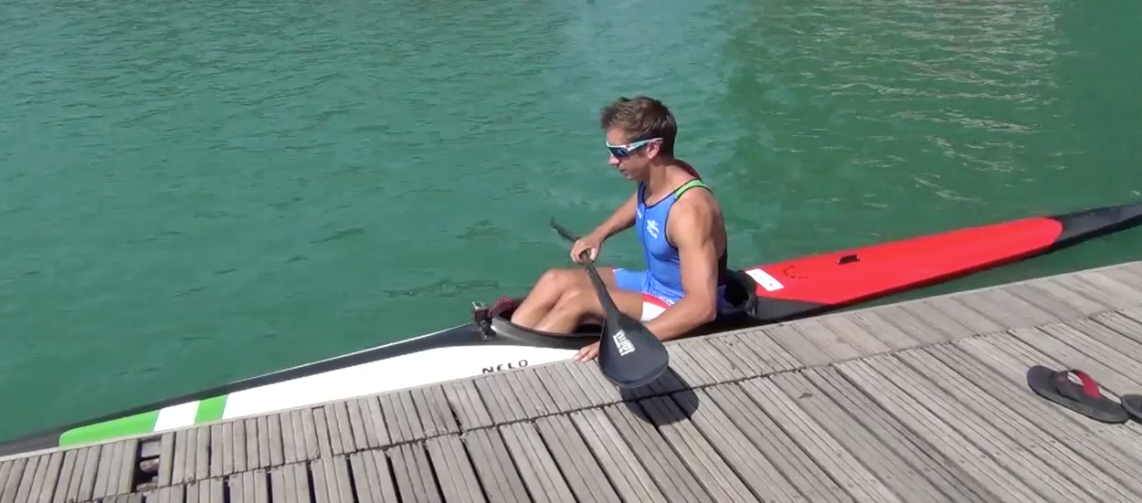 Max Benassi in canoa ‘sulla scia’ di Antonio Rossi