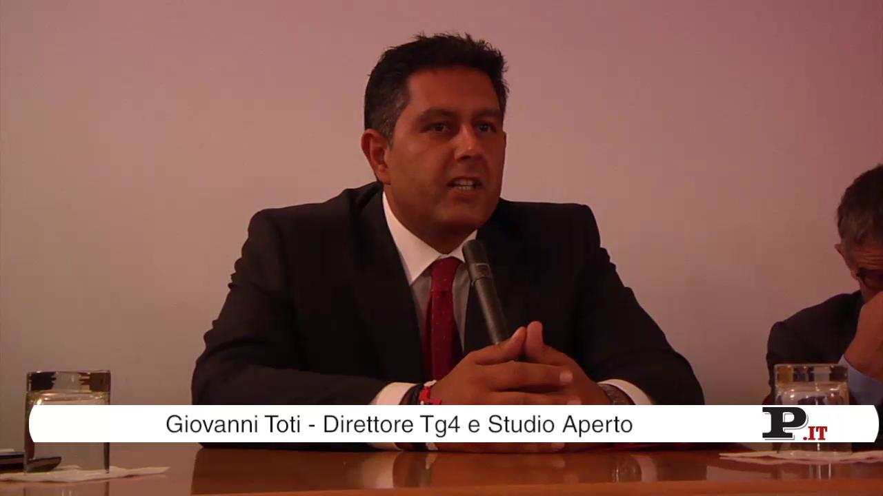 Giovanni Toti presenta il nuovo Tg4 Giovanni Toti presenta il nuovo Tg4
