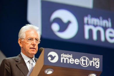 Monti e i 10 messaggi da Rimini