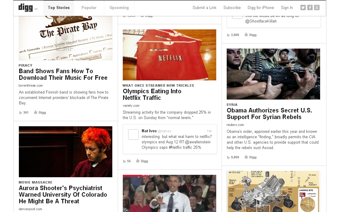 Digg risorge dalle sue ceneri. Ora assomiglia a Pinterest Digg risorge dalle sue ceneri. Ora assomiglia a Pinterest