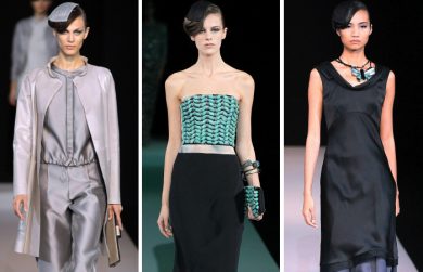 Giorgio Armani sfila a Milano Moda Donna