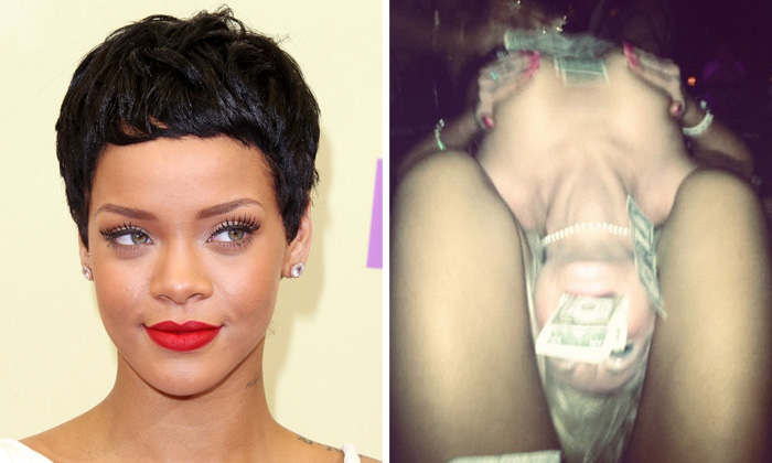 Rihanna, foto hot in uno strip club Rihanna, foto hot in uno strip club