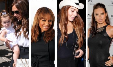 Victoria e Harper Beckham a New York, Mel B a seno nudo, Lindsay Lohan ha la polmonite, Adriana Lima mamma