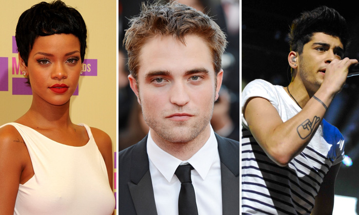Robert Pattinson: “con Kristen Stewart è finita”, il tatuaggio di Rihanna e Chris Brown, Zayn degli One Direction ricoverato Robert Pattinson: “con Kristen Stewart è finita”, il tatuaggio di Rihanna e Chris Brown, Zayn degli One Direction ricoverato