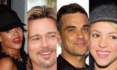 Rihanna abbraccia Chris Brown, Pitt Jolie e le nozze fantasma, Robbie William cerca gli Ufo e Shakira le canta all’ex De La Rua