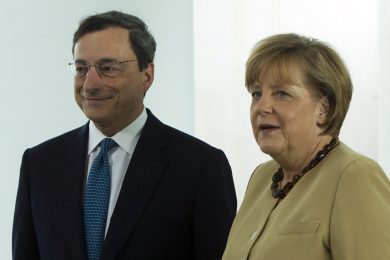 Crisi: l’Europa spera nell’asse Draghi-Merkel