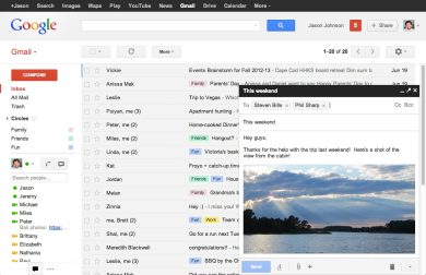 Gmail, da oggi puoi scrivere email senza uscire dall’inbox