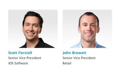 Scossa ai vertici di Apple: via Scott Forstall e John Browett