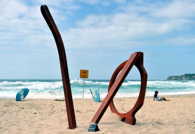Sculture sulla spiaggia a Sydney