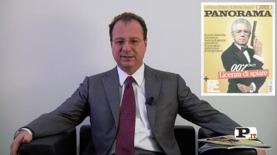 Il direttore Giorgio Mulè presenta il nuovo numero di Panorama, in edicola dal 11 ottobre