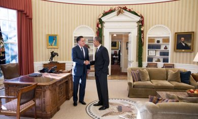 Obama/Romney: pranzo freddo alla Casa Bianca