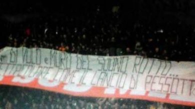 Pessotto-Speziale, striscioni della vergogna